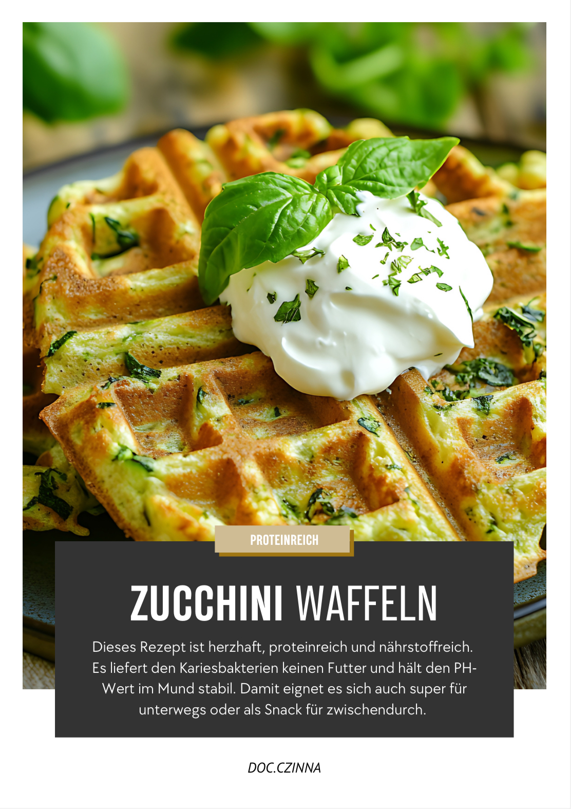 Zucchini Waffeln