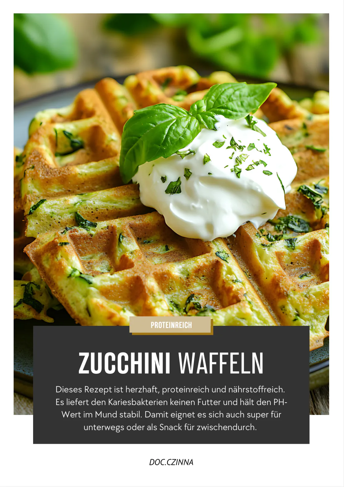 Zucchini Waffeln